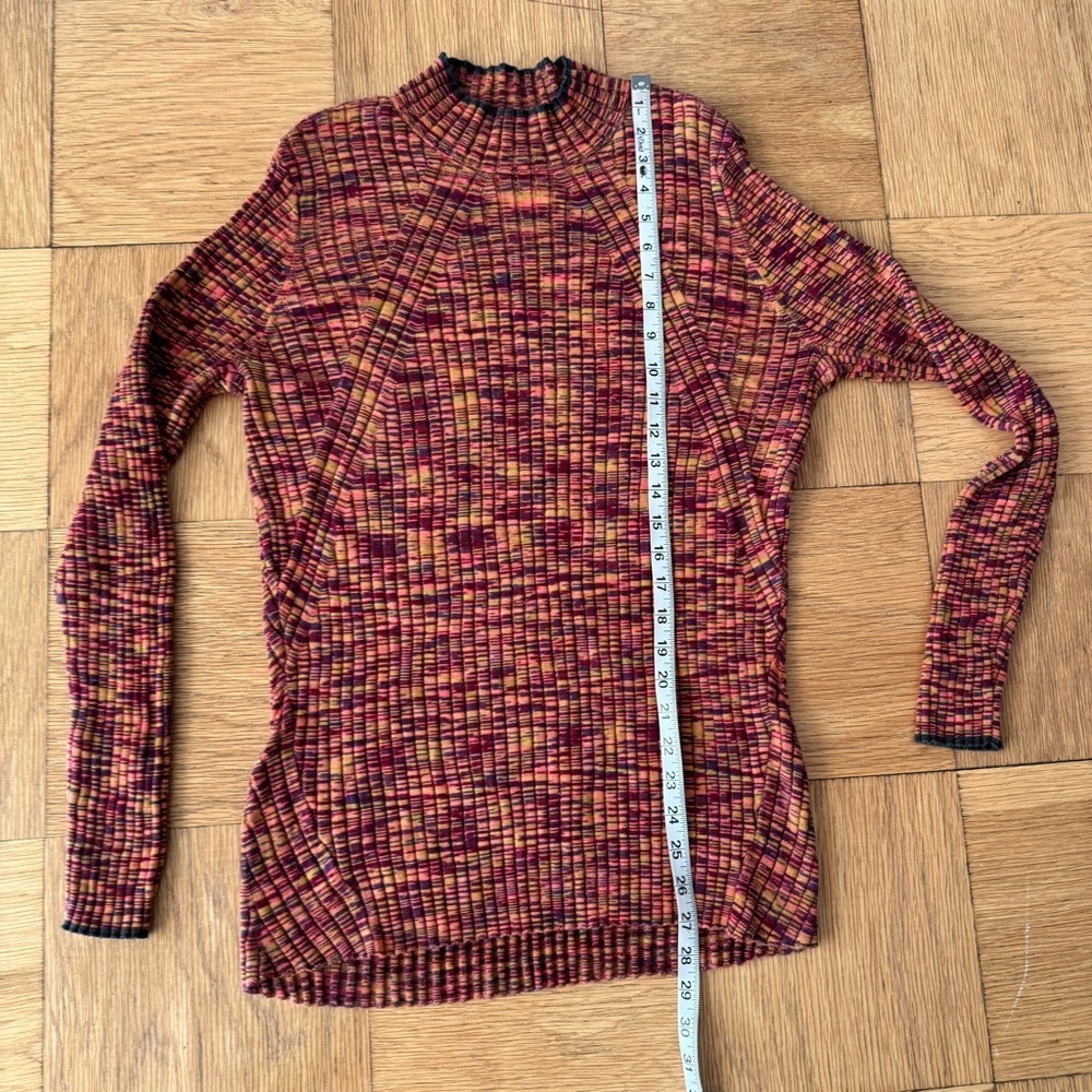 Sundance Amanda Jane Mock Neck Sweater Henna Multi XXL Knit Ribbed - Picture 7 of 7
